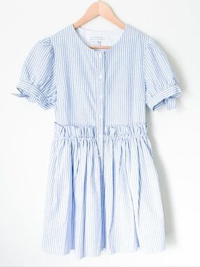 English Factory Striped Tea Dress